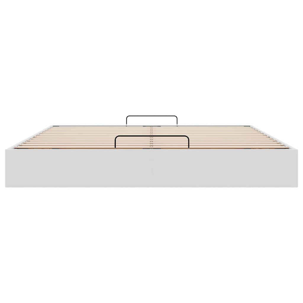 Okvir kreveta bez madraca bijeli 200x200 cm od umjetne kože