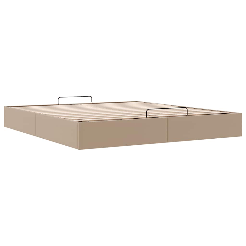 Okvir kreveta bez madraca cappuccina 200x200 cm od umjetne kože