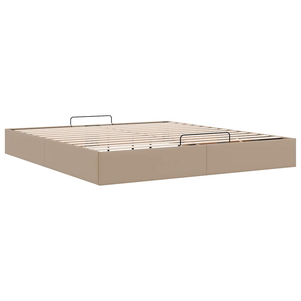 Okvir kreveta bez madraca cappuccina 200x200 cm od umjetne kože