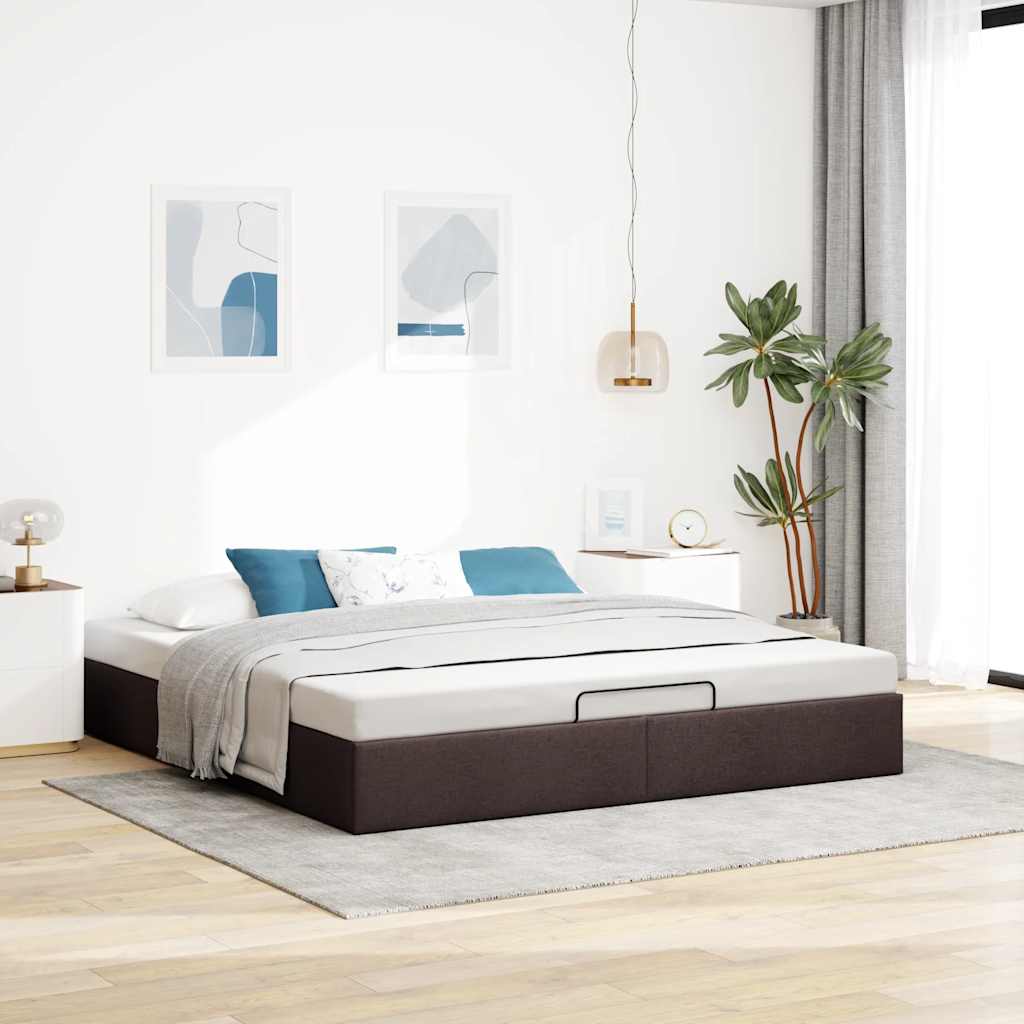 Otomanski okvir kreveta bez madraca 200x200 cm od tkanine