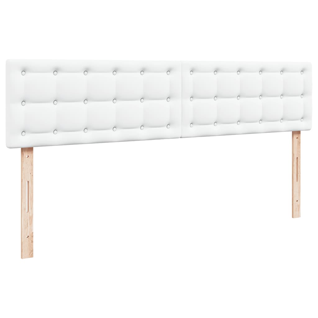 Otomanski okvir kreveta s madraca bijela 180x200cm umjetna koža