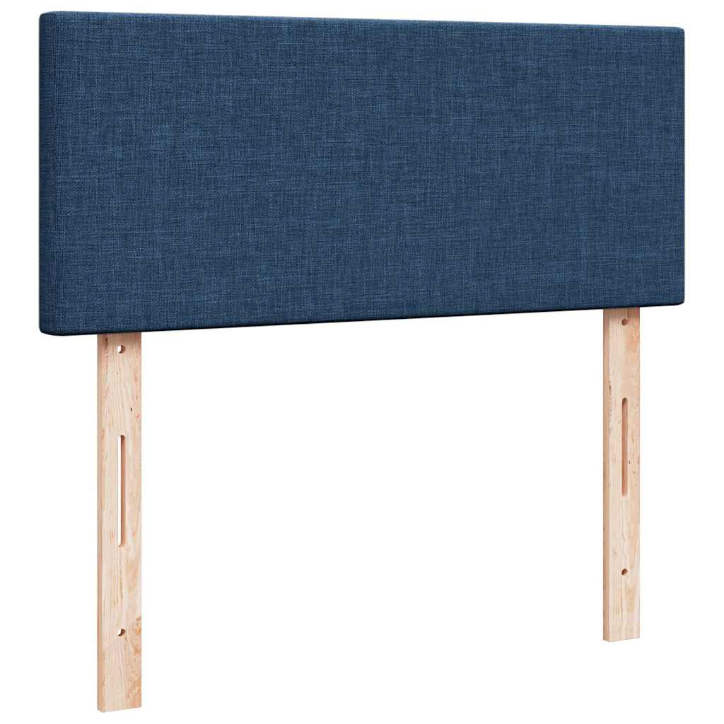 Otomanski krevet s madracem plavi 120x200 cm tkanine