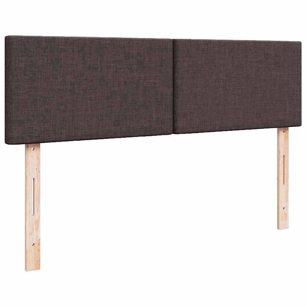 Otomanski krevet s madracem tamnosmeđi 140x190cm od tkanine