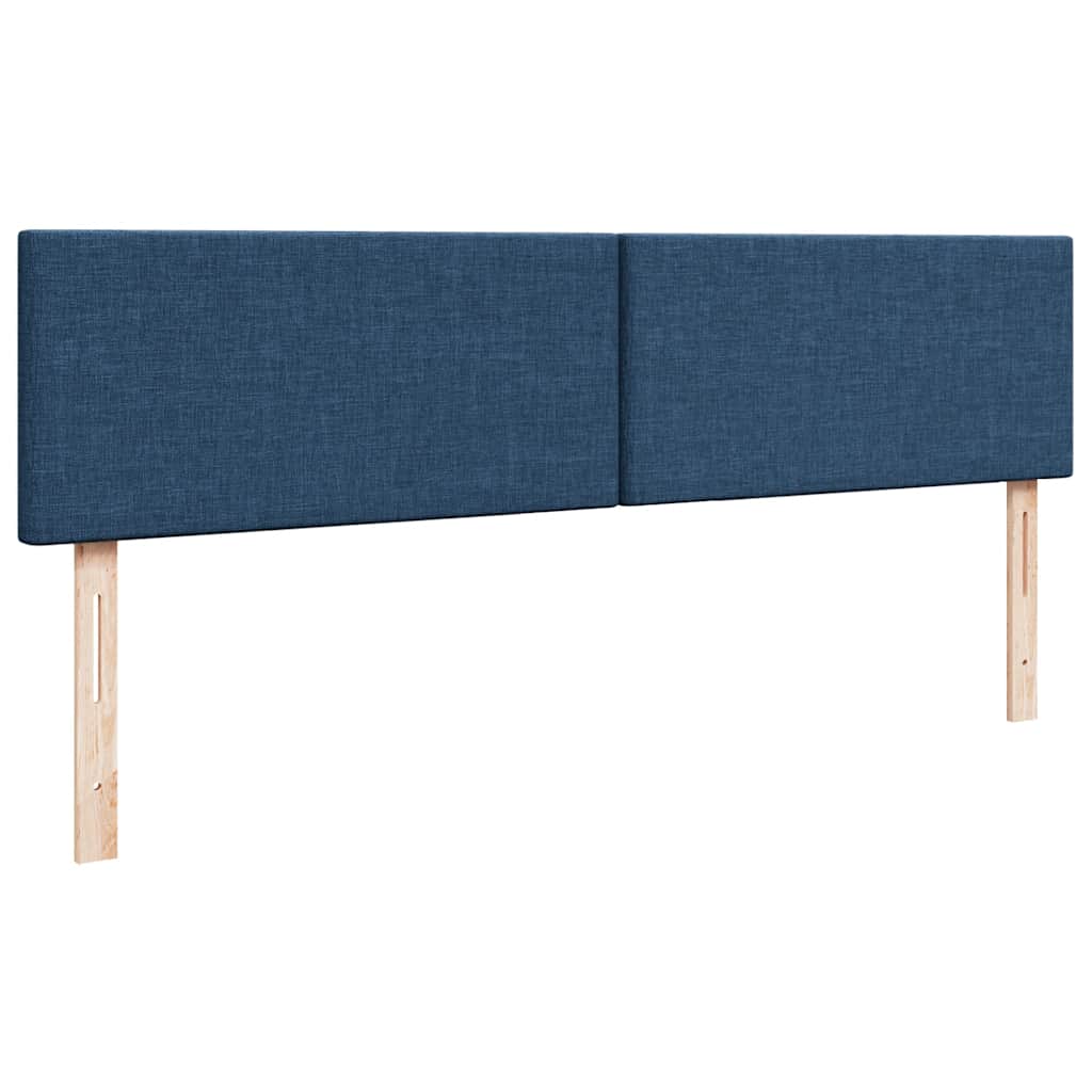 Otomanski krevet s madracem plavi 200x200 cm od tkanine