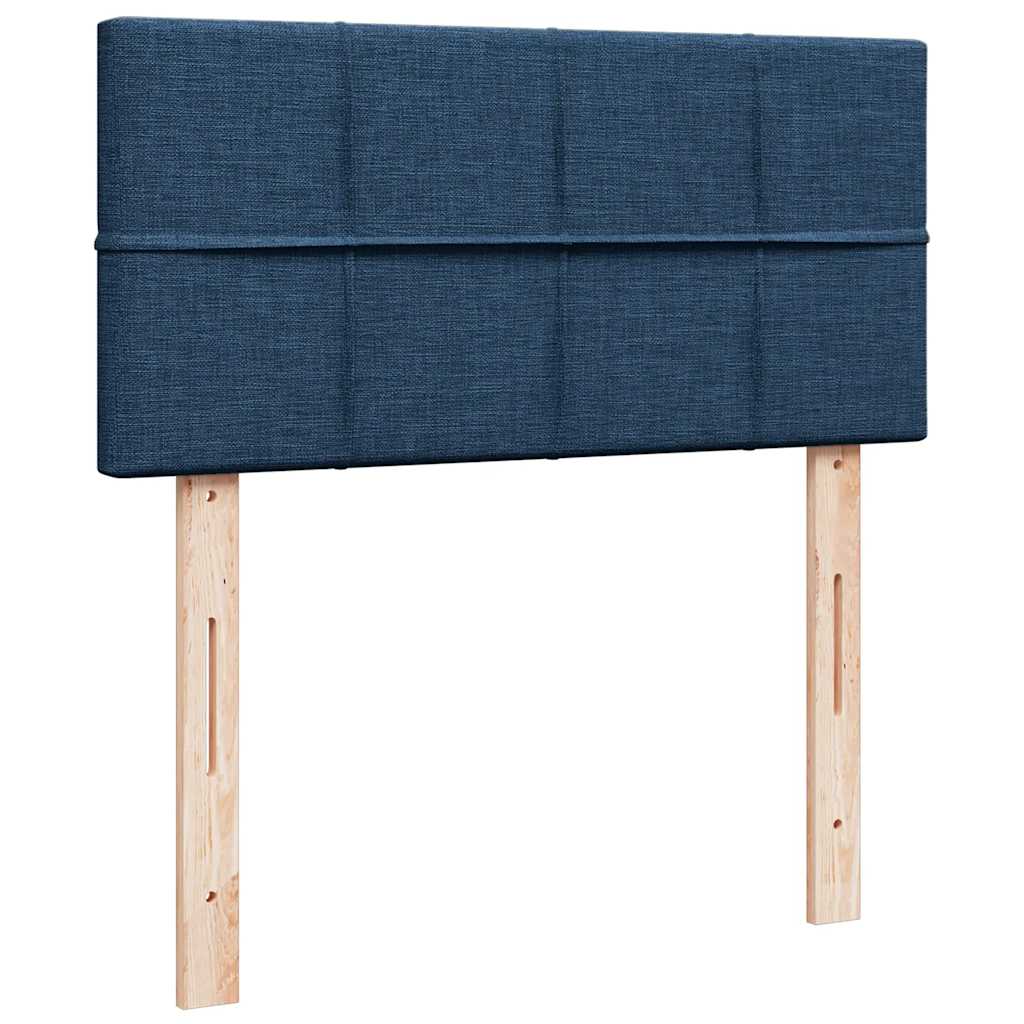 Ottoman krevet s madracem plavi 80x200 cm tkanina