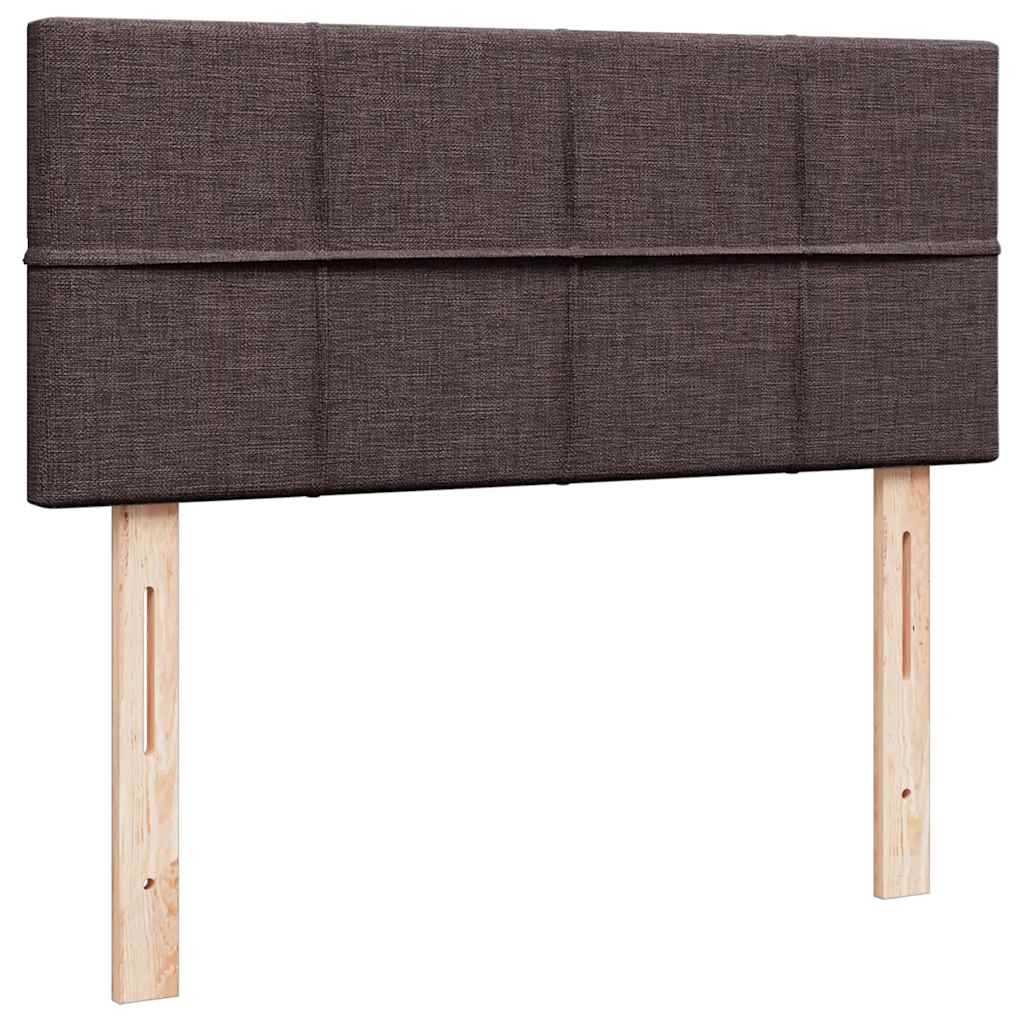 Okvir za krevet s madraca tamnosmeđi 120x190 cm od tkanine