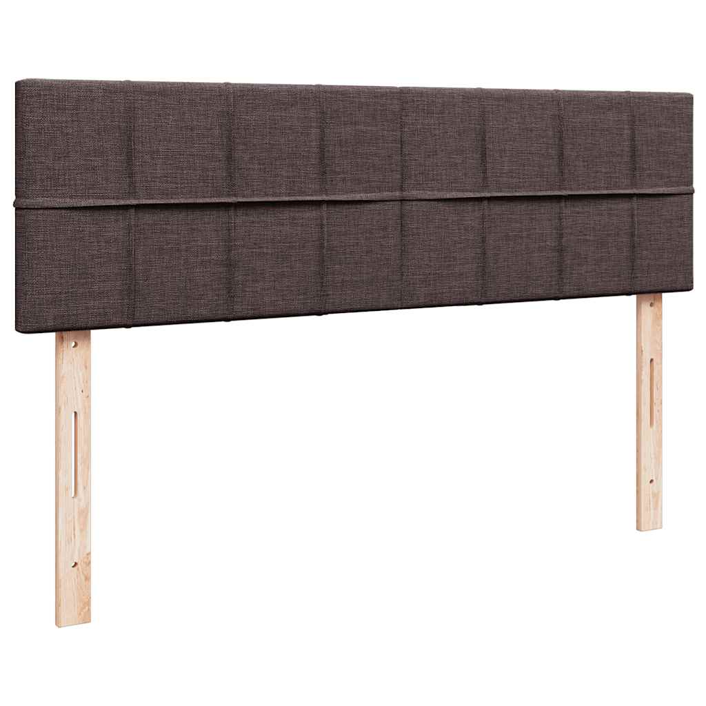 Otomanski krevet s madracem tamnosmeđi 140x190cm od tkanine