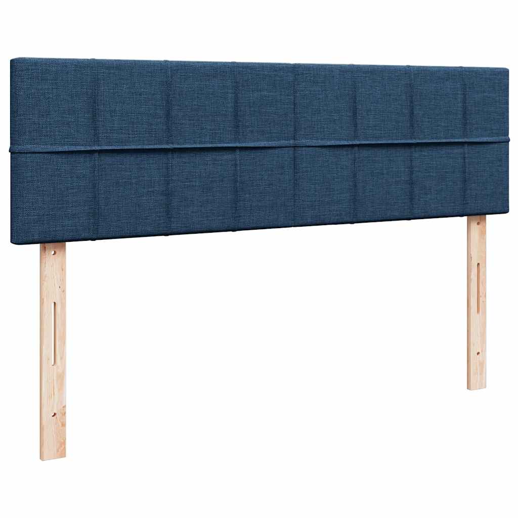 Otomanski krevet s madracem plavi 140x190cm od tkanine