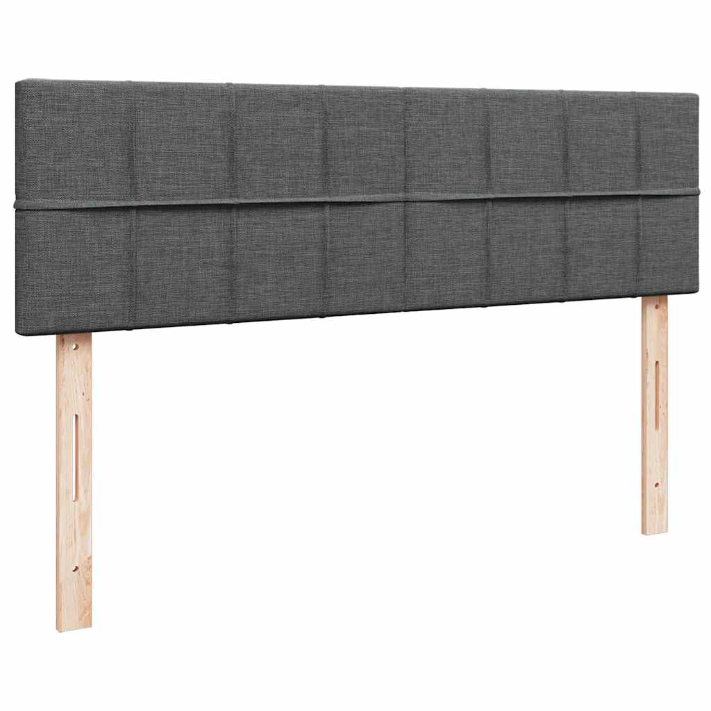 Otomanski krevet s madracem tamnosivi 140x200 cm tkanine