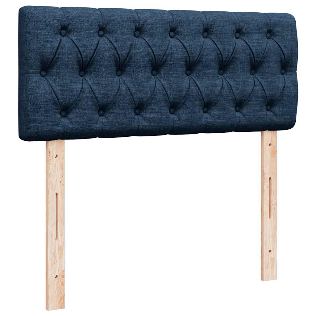 Otomanski krevet s madracem plavi 120x200 cm tkanine