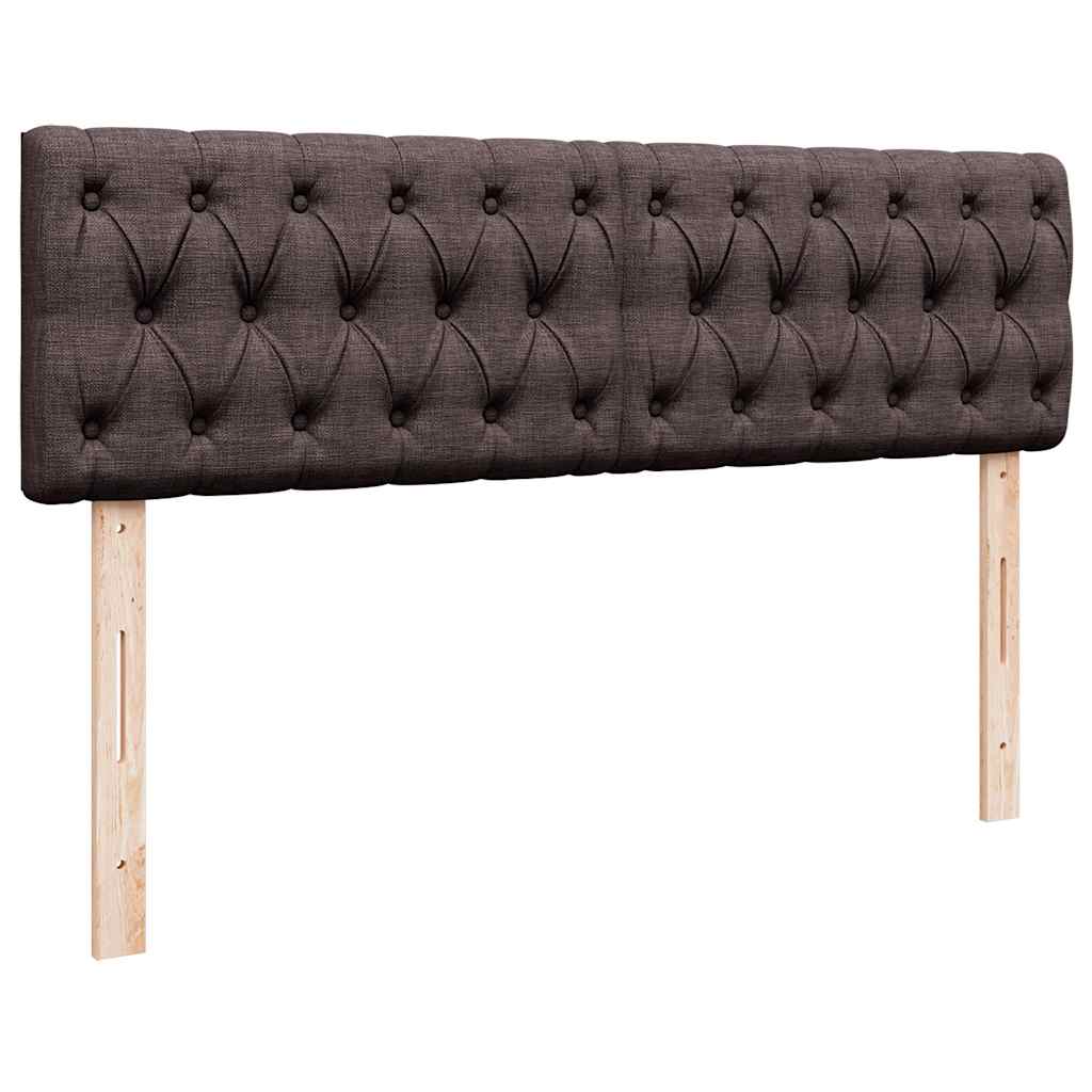 Otomanski krevet s madracem tamnosmeđi 140x190cm od tkanine