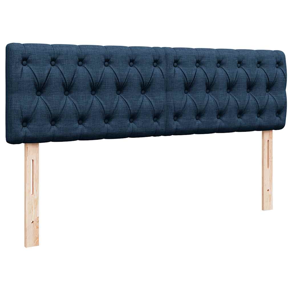 Otomanski okvir kreveta s madracem plavi 140x200cm od tkanine