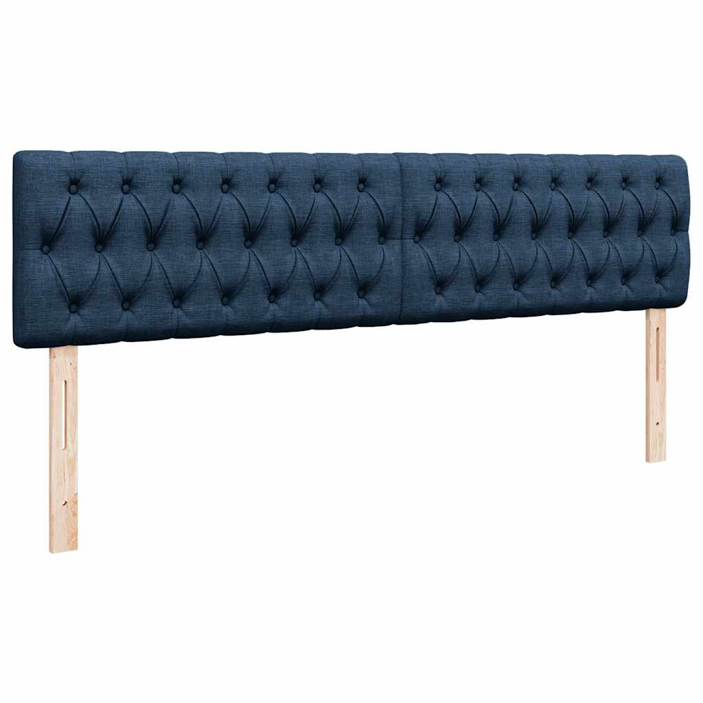 Otomanski krevet s madracem plavi 160x200cm od tkanine