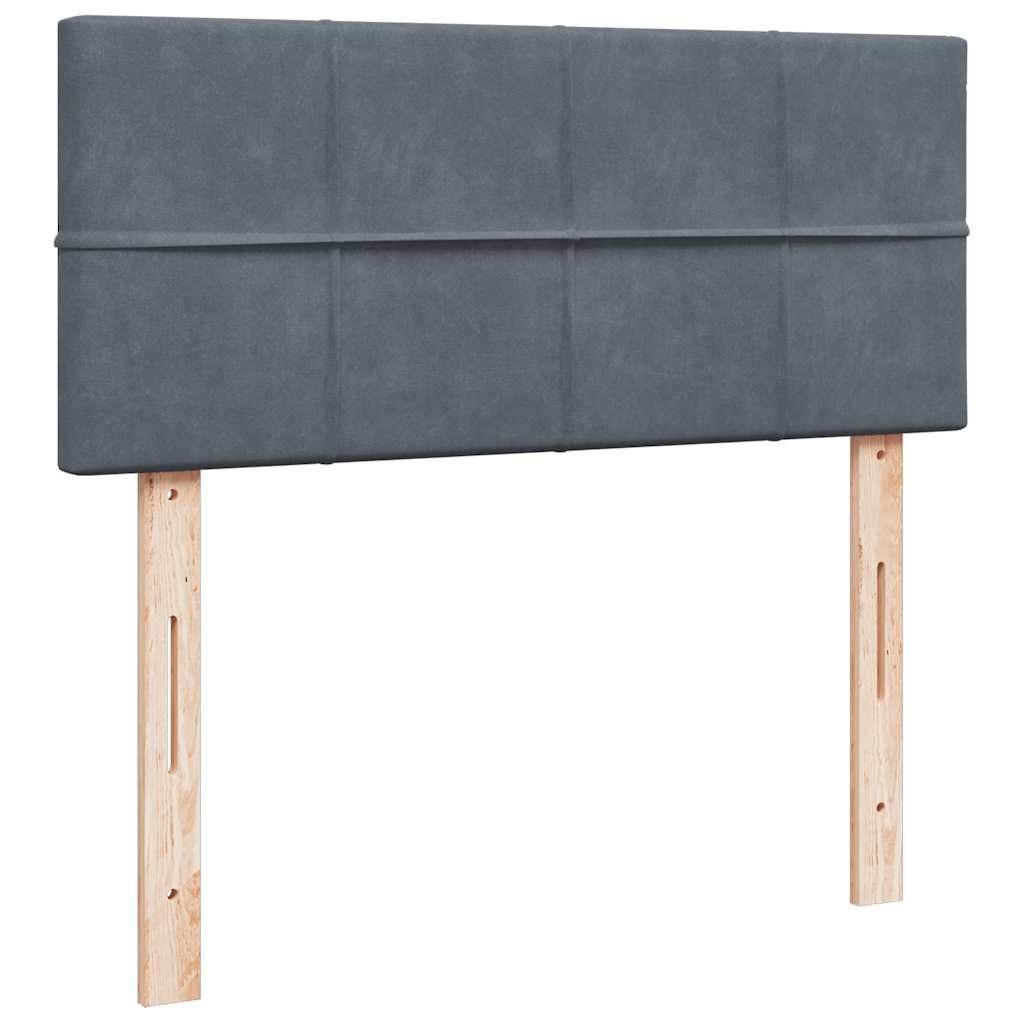 Otomanski krevet s madraca tamnosivi 120x190 cm baršunasti