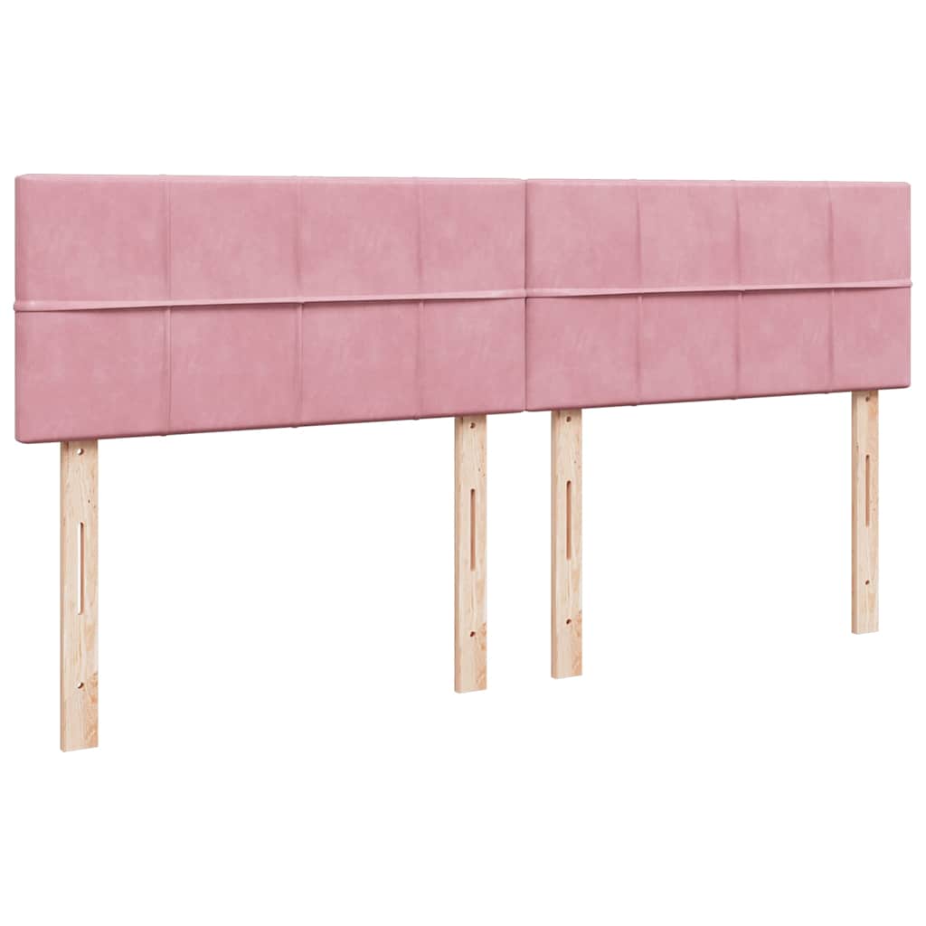 Otomanski krevet s madracem ružičasti 180x200 cm baršunasti