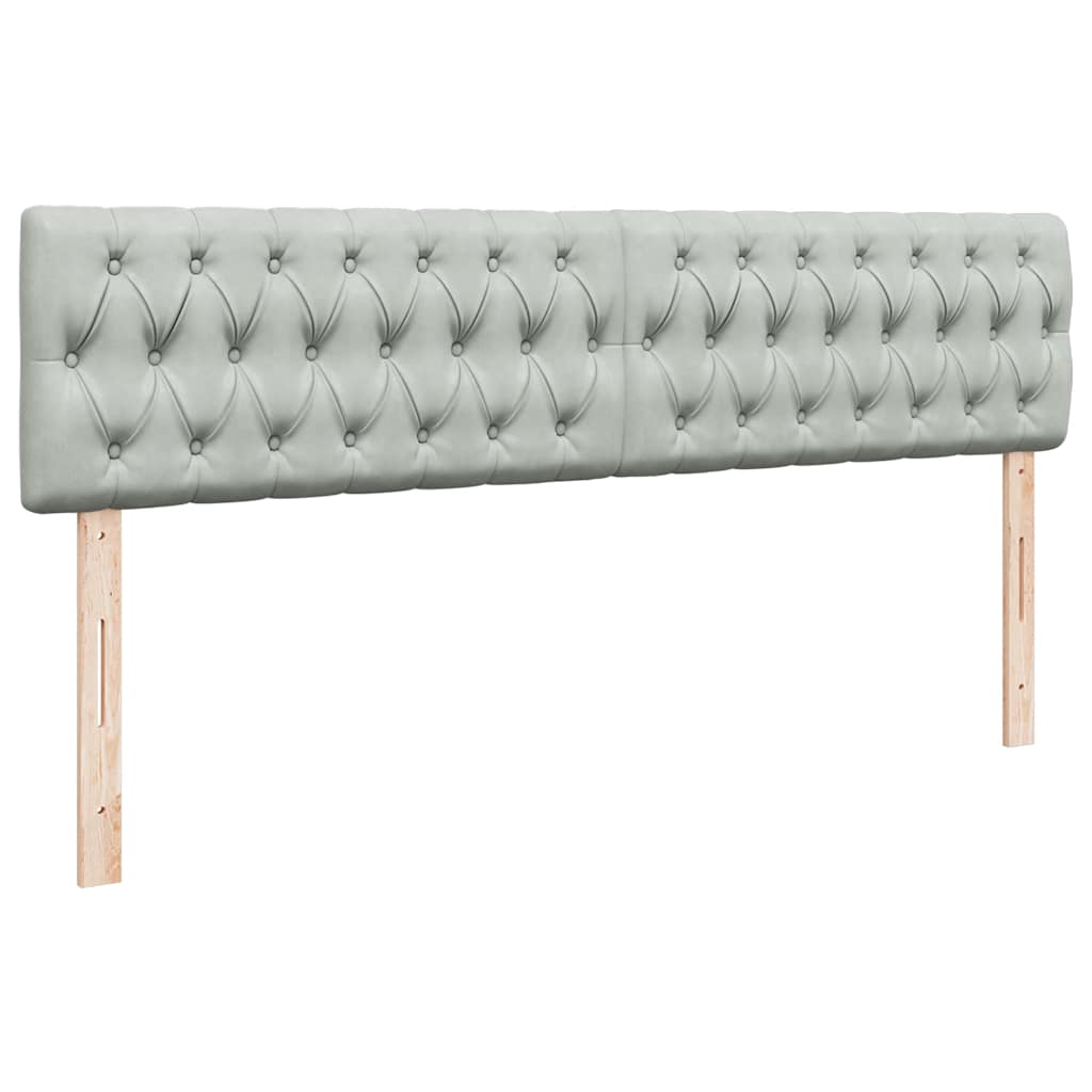 Otomanski krevet s madracem svijetlosivi 160x200 cm baršunasti