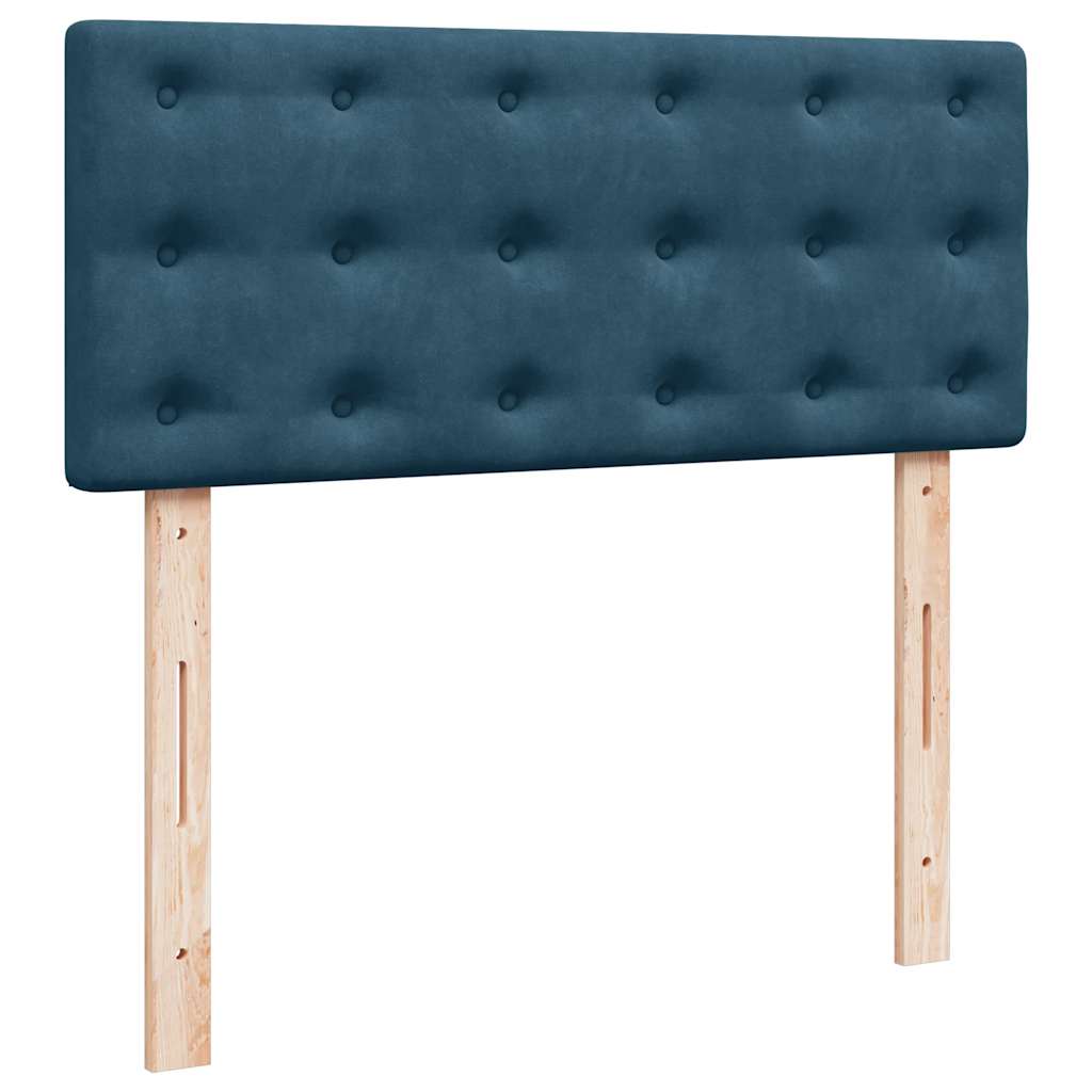 Otomanski krevet s madraca tamnoplavi 120x190 cm baršunasti