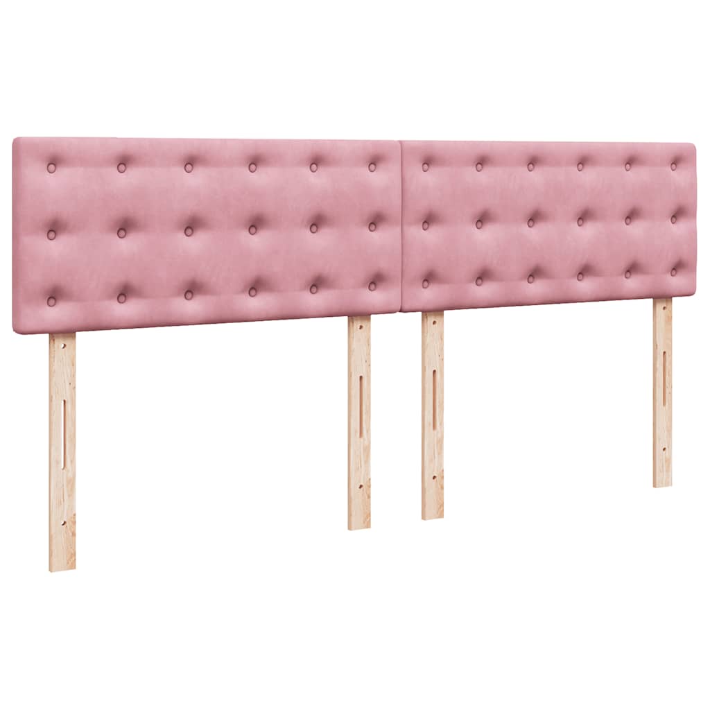 Otomanski krevet s madracem ružičasti 180x200 cm baršunasti