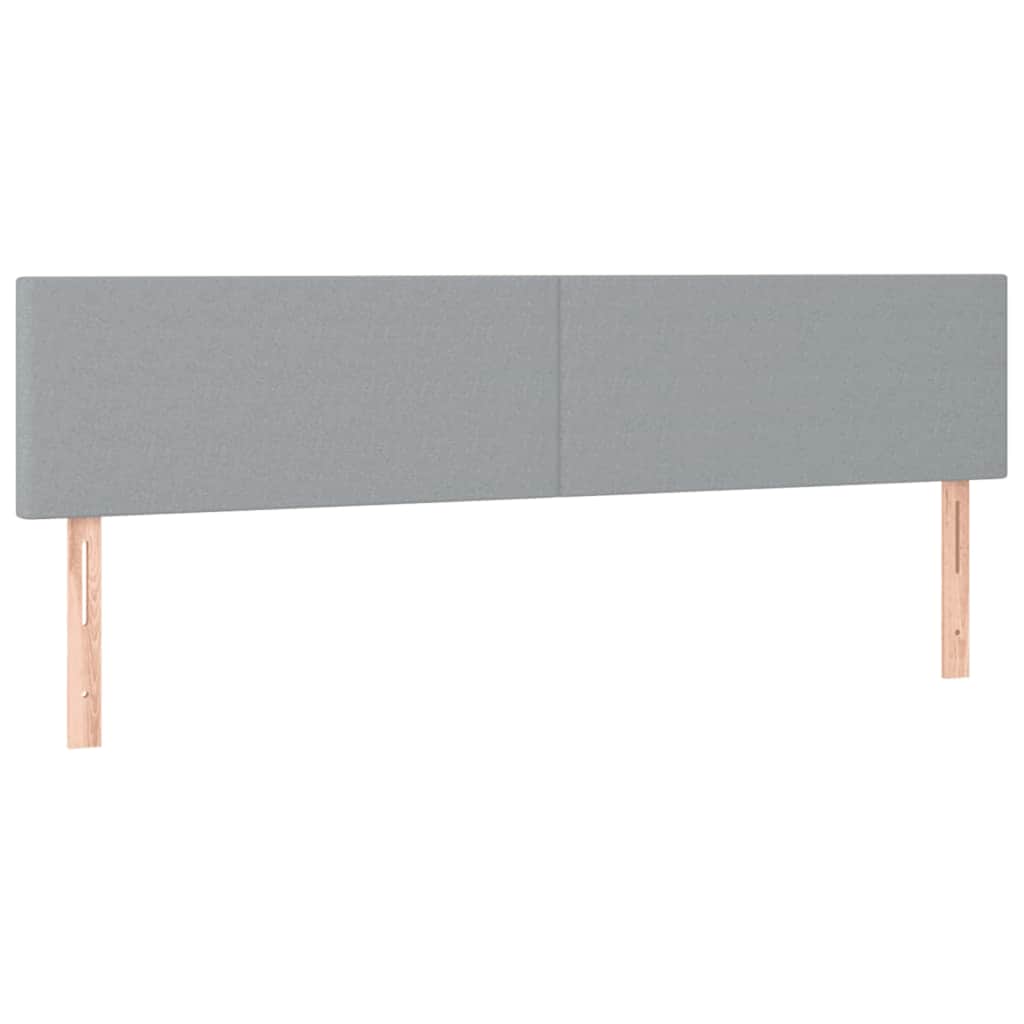 Okvir kreveta s madracima svijetlosivi 180x200cm tkanine