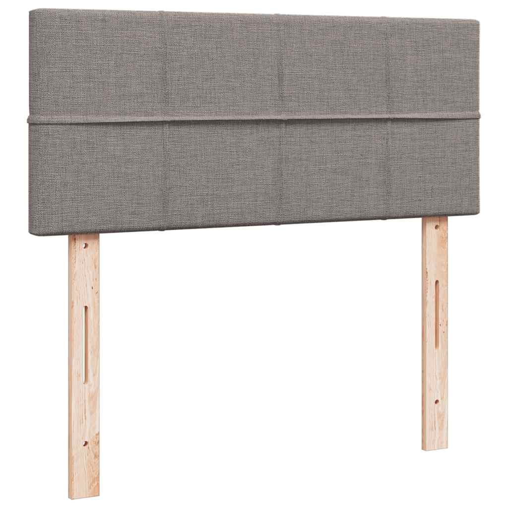 Otomanski krevet madracem i LED Taupe 120x190 cm tkanina