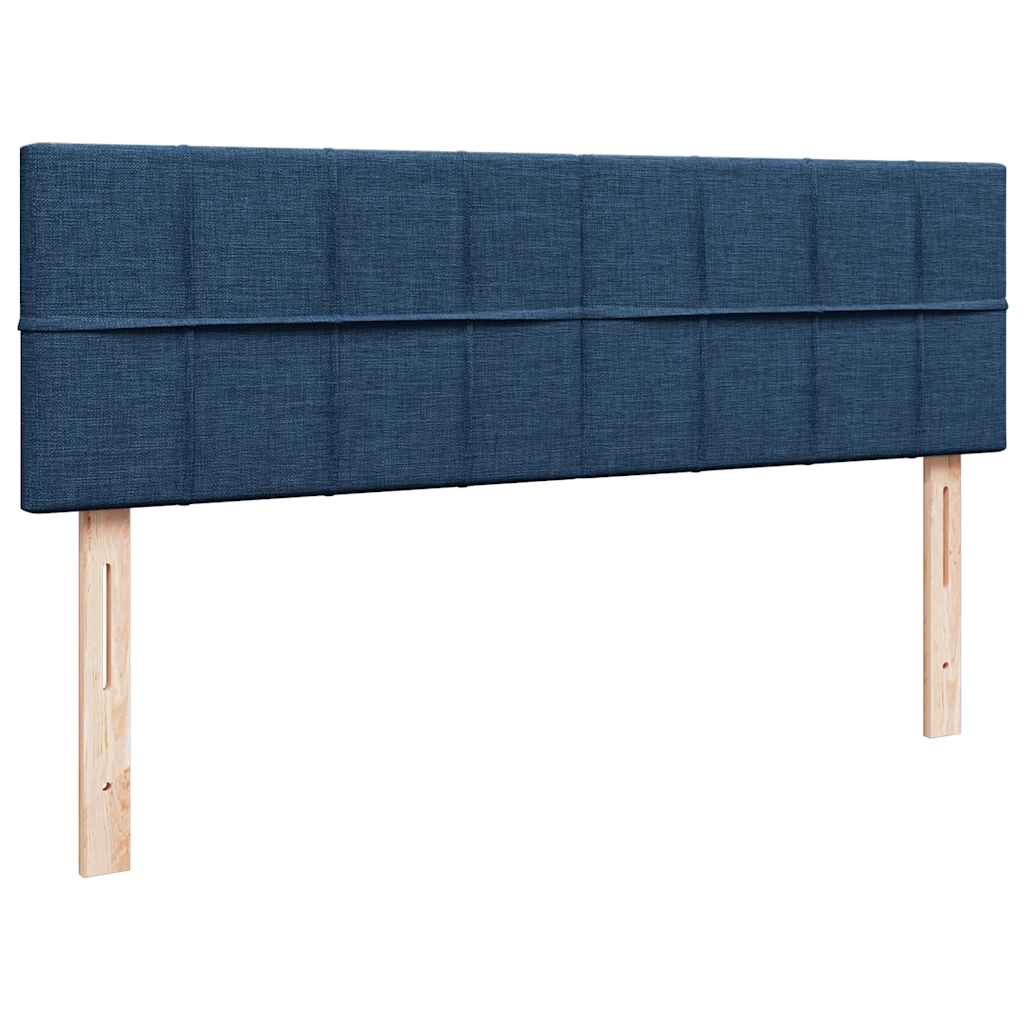 Otomanski okvir kreveta s madracem plavi 140x200cm od tkanine