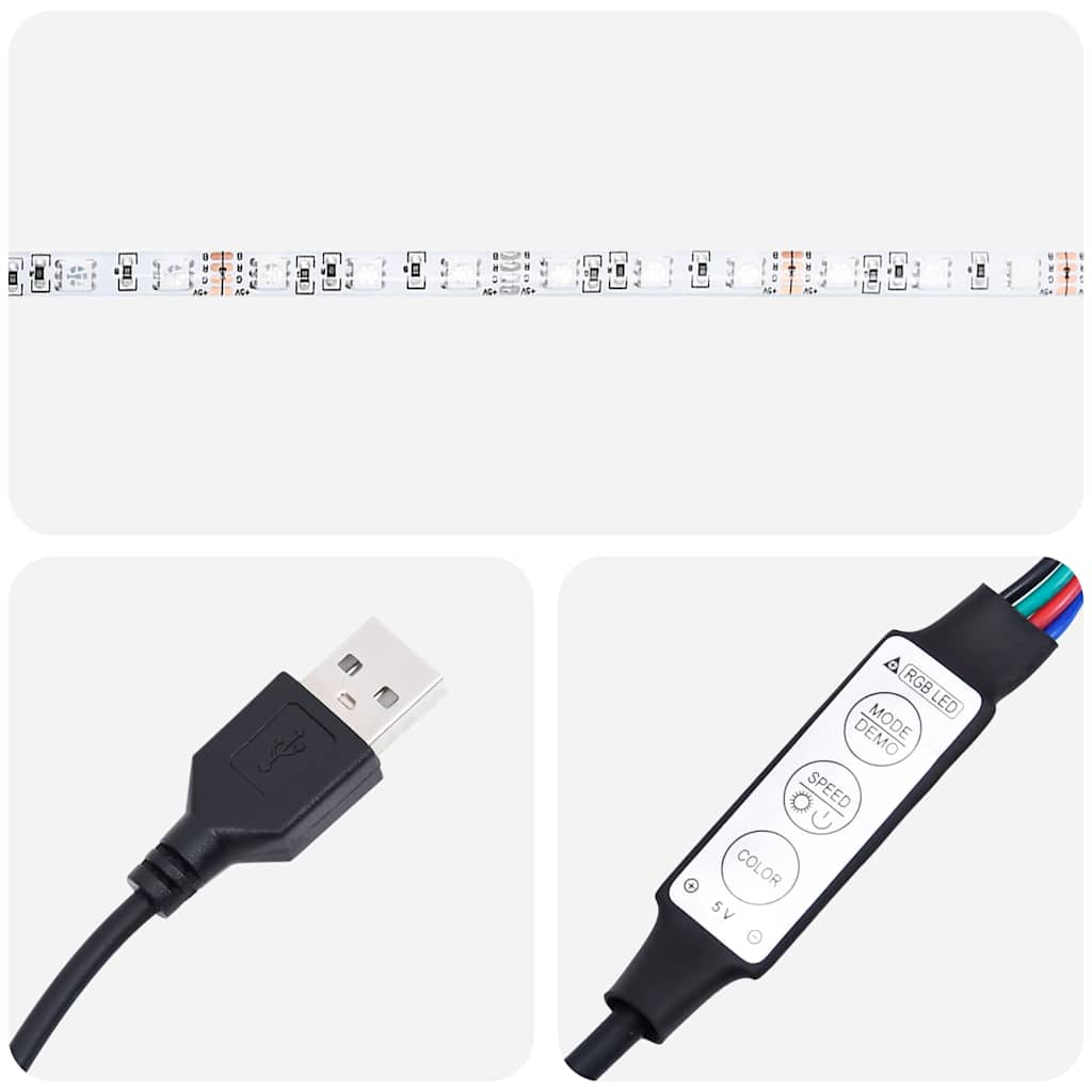 Otomanski krevet s madracem i LED diodama tupe 140x190 cm