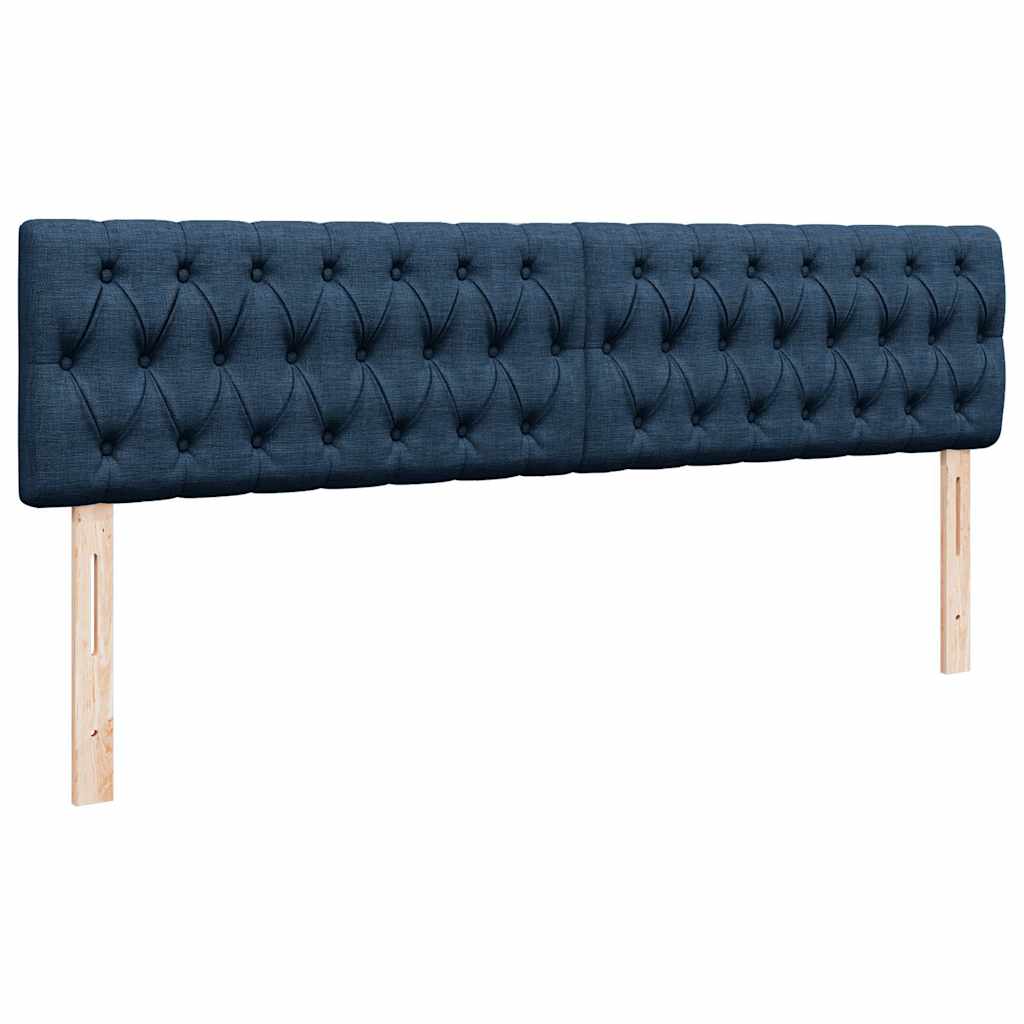 Otomanski krevet s madracem i LED plavi 180x200cm od tkanine