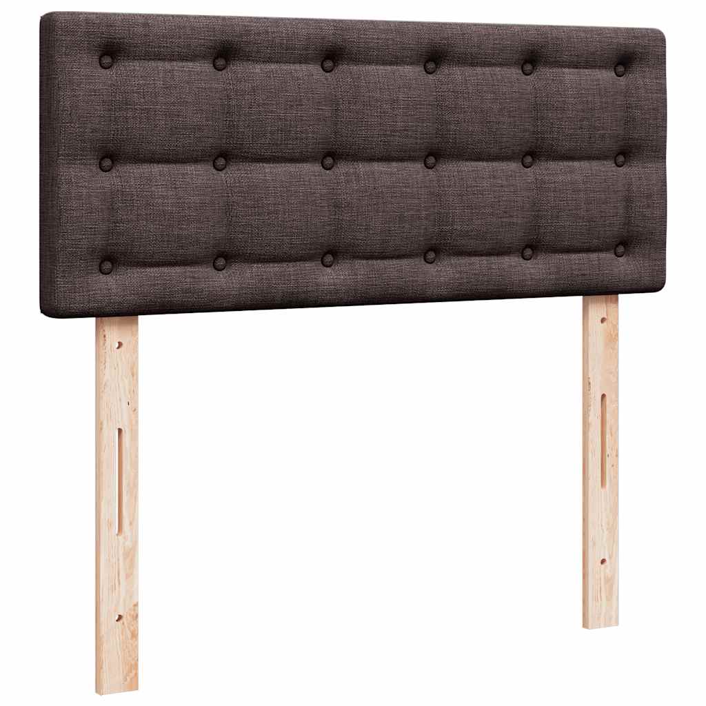 Okvir za krevet s madraca tamnosmeđi 120x190 cm od tkanine