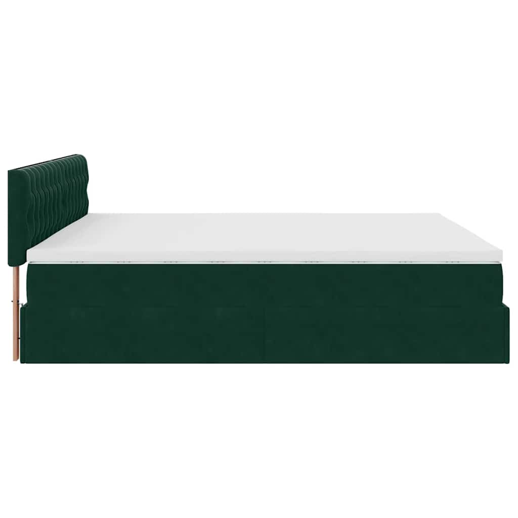 Otomanski krevet s madracem i LED 160x200 cm baršunasti