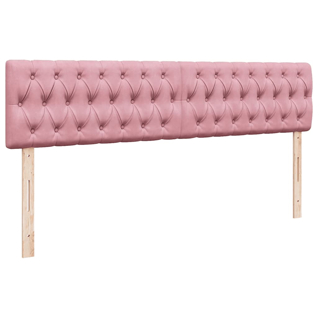 Otomanski krevet s madracem&LED ružičasti 180x200 cm baršunasti