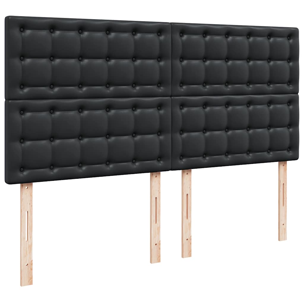Otomanski okvir kreveta s madracem crni 180x200cm umjetna koža