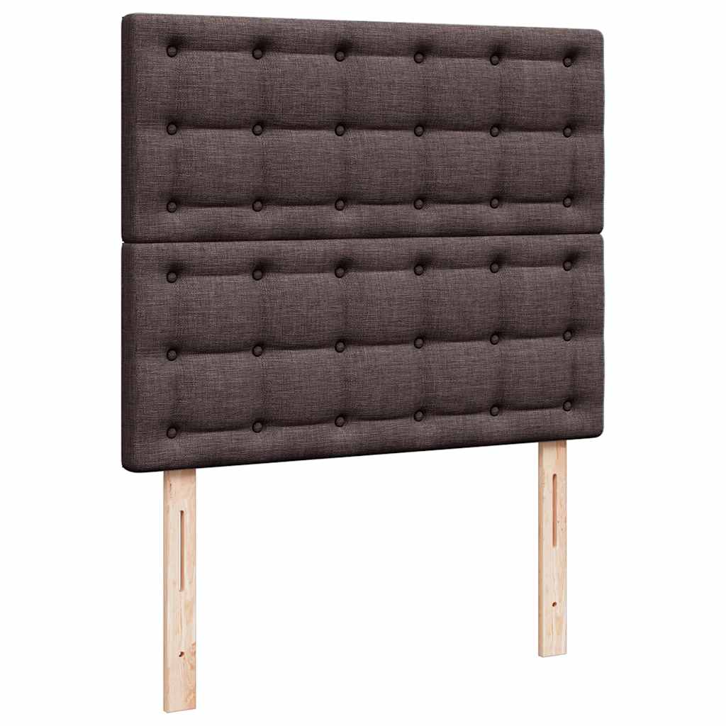 Okvir za krevet s madraca tamnosmeđi 120x190 cm od tkanine