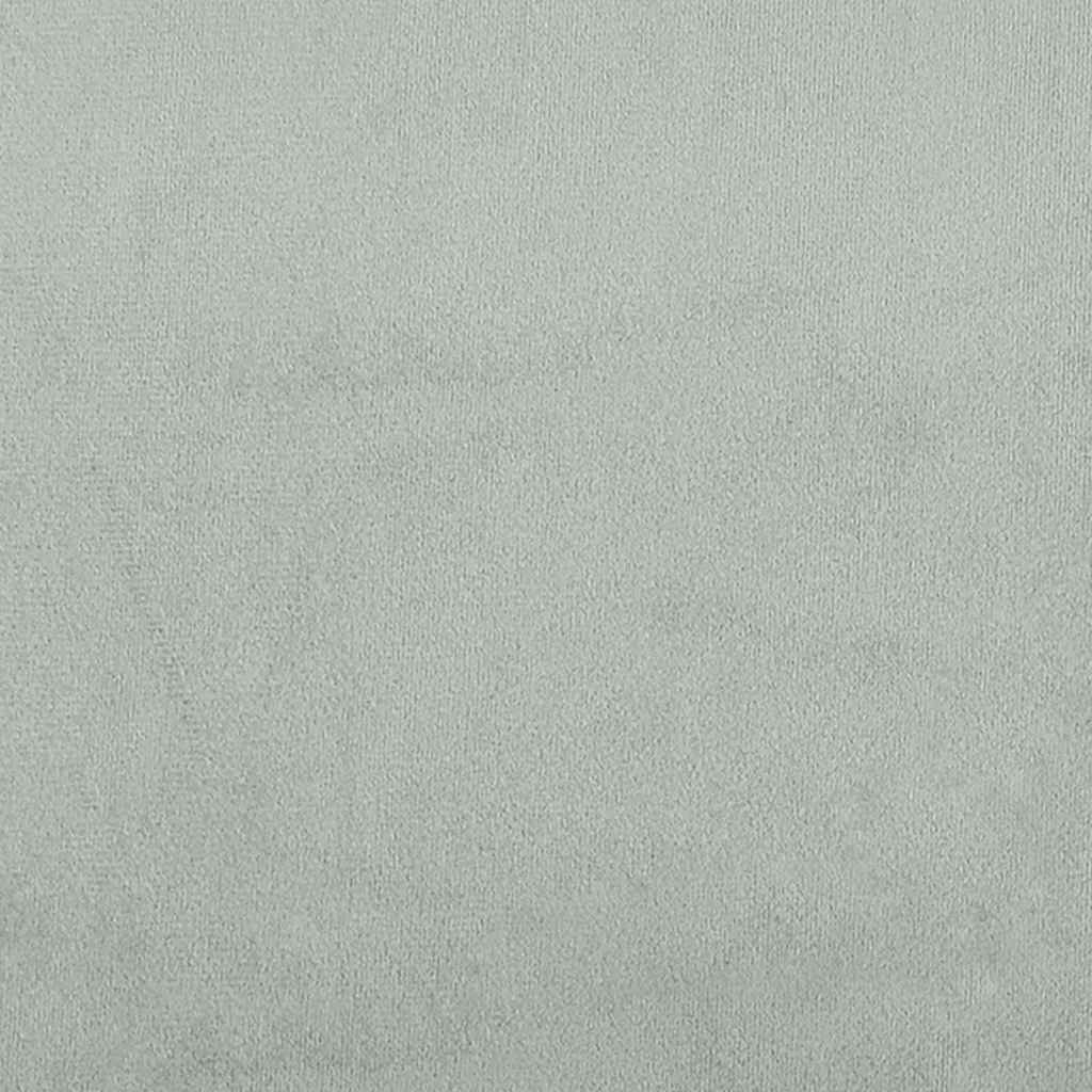 Okvir kreveta s madracima svijetlosivi 180x200cm baršunasti