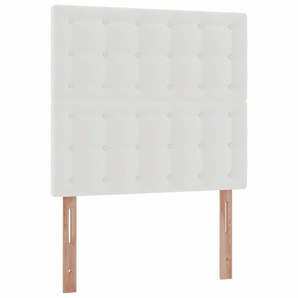 Otomanski okvir kreveta s madracem bijela 90x200cm umjetna koža