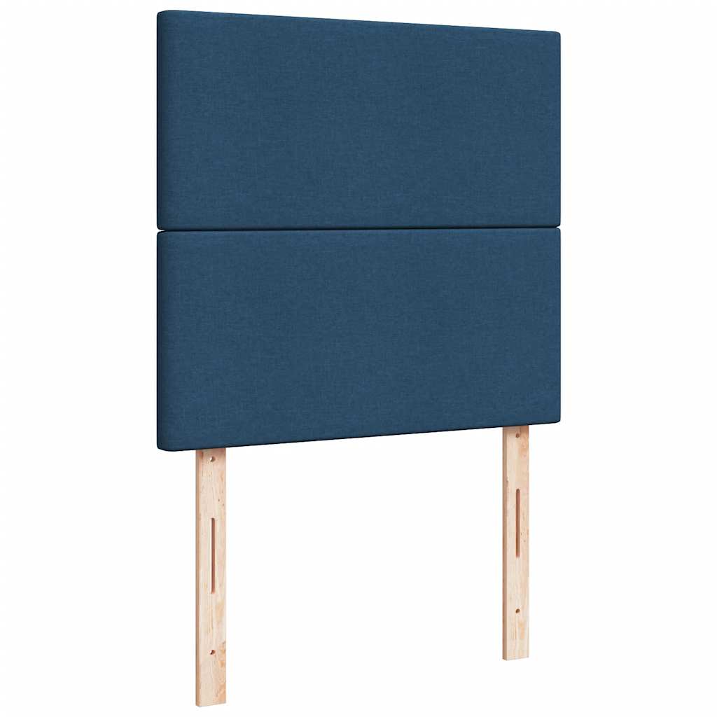 Otomanski krevet s madracem i LED plavi 100x200 cm tkanine