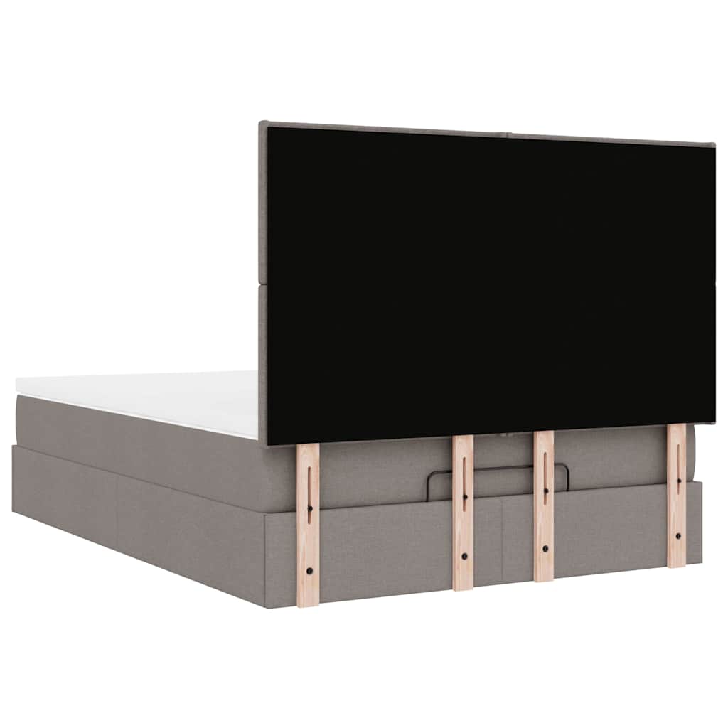 Otomanski krevet s madracem i LED diodama tupe 140x190 cm