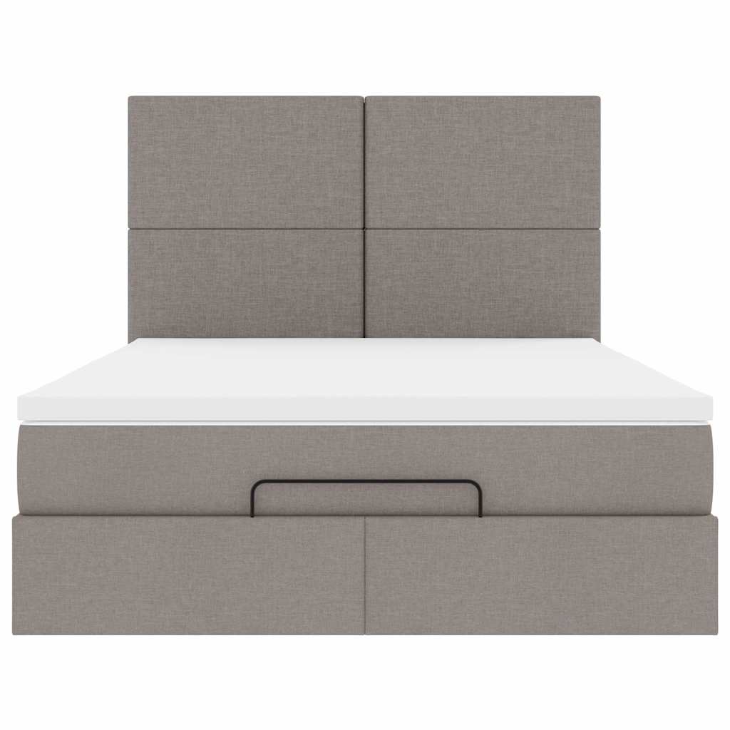Otomanski krevet s madracem i LED diodama tupe 140x190 cm