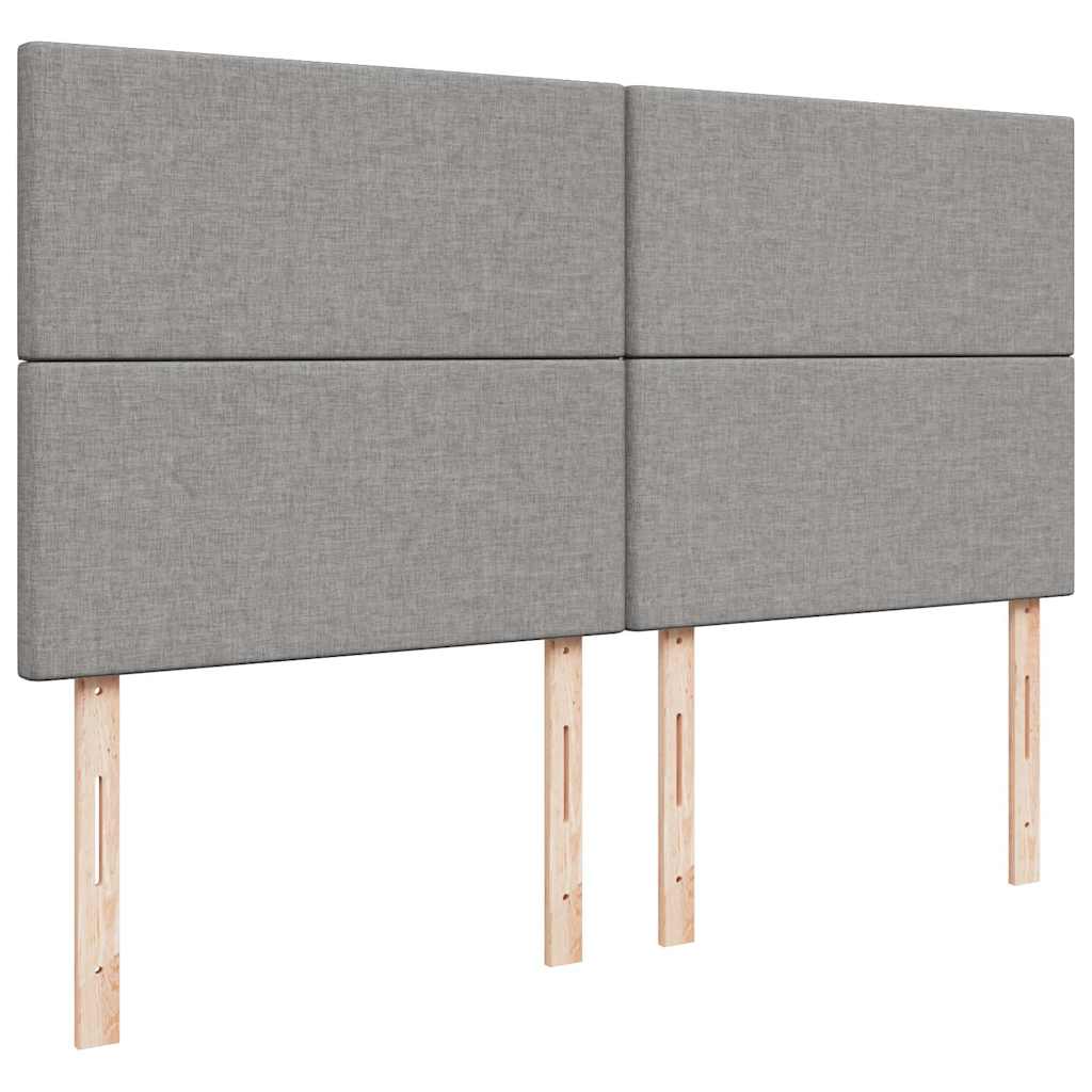 Okvir kreveta s madraca svijetlosivi 160x200cm od tkanine