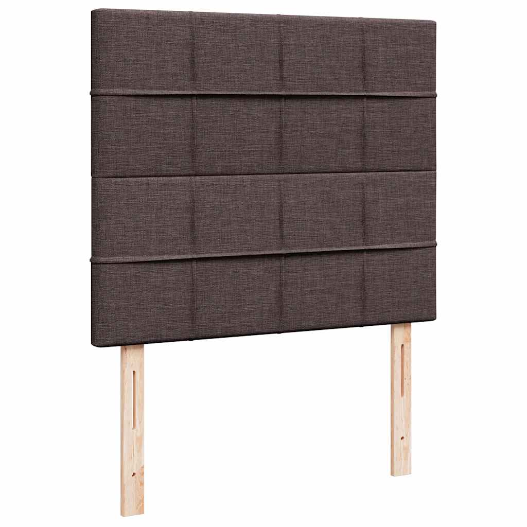 Okvir za krevet s madraca tamnosmeđi 120x190 cm od tkanine