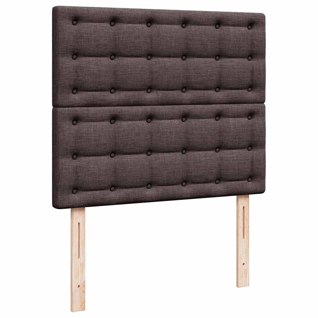 Okvir za krevet s madraca tamnosmeđi 120x190 cm od tkanine