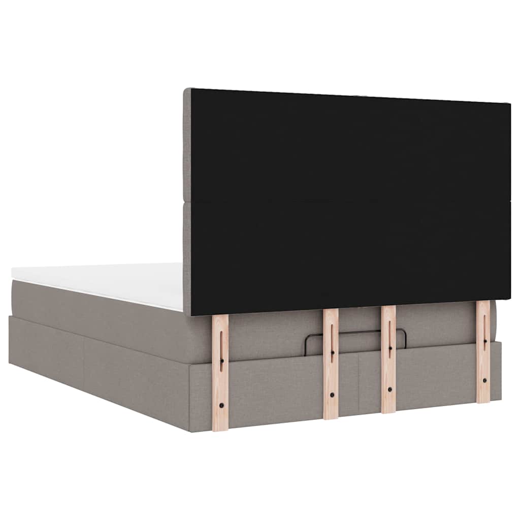 Otomanski krevet s madracem i LED diodama tupe 140x190 cm