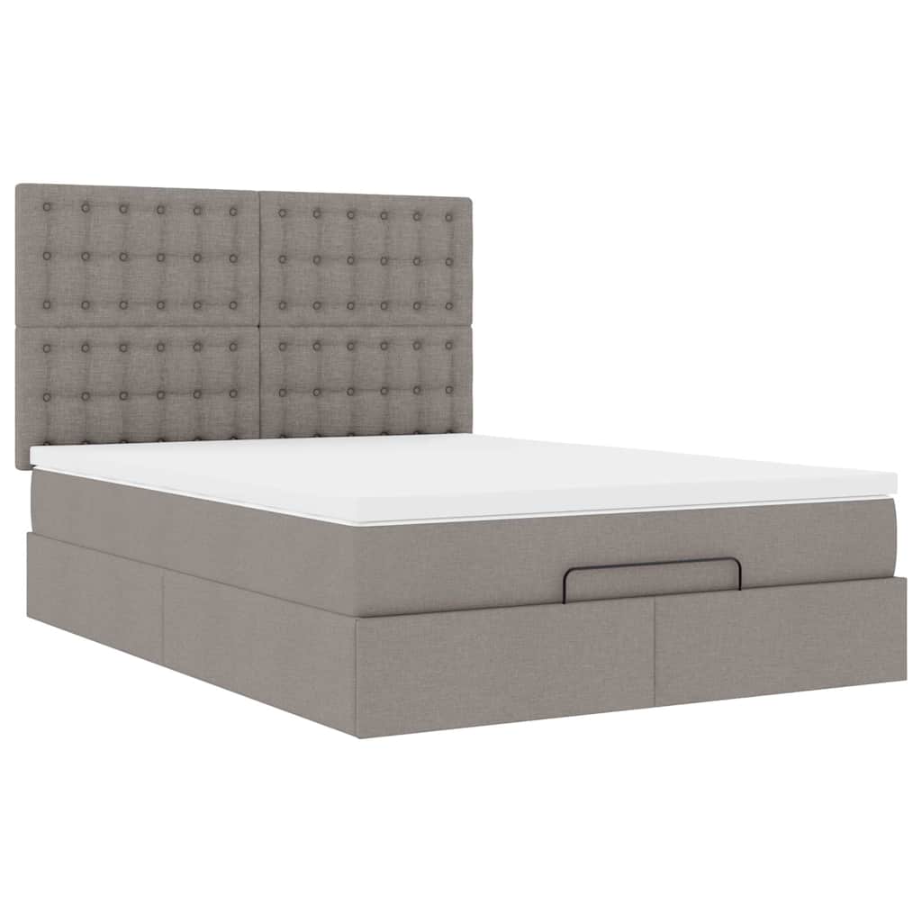 Otomanski krevet s madracem i LED diodama tupe 140x190 cm