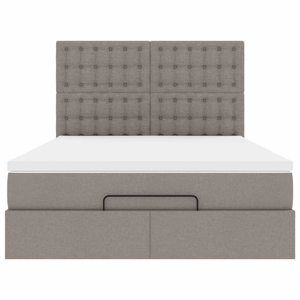 Otomanski krevet s madracem i LED diodama tupe 140x190 cm