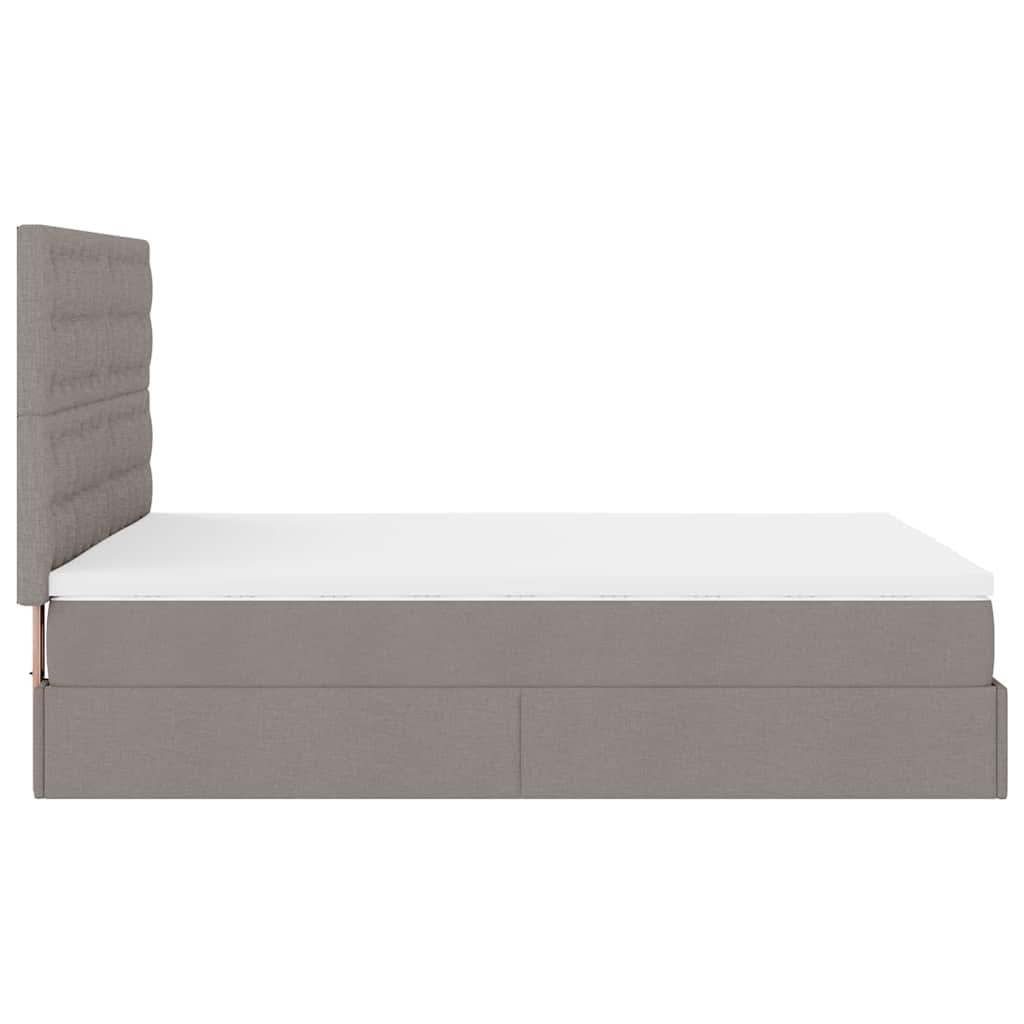 Otomanski krevet s madracem i LED diodama tupe 140x190 cm