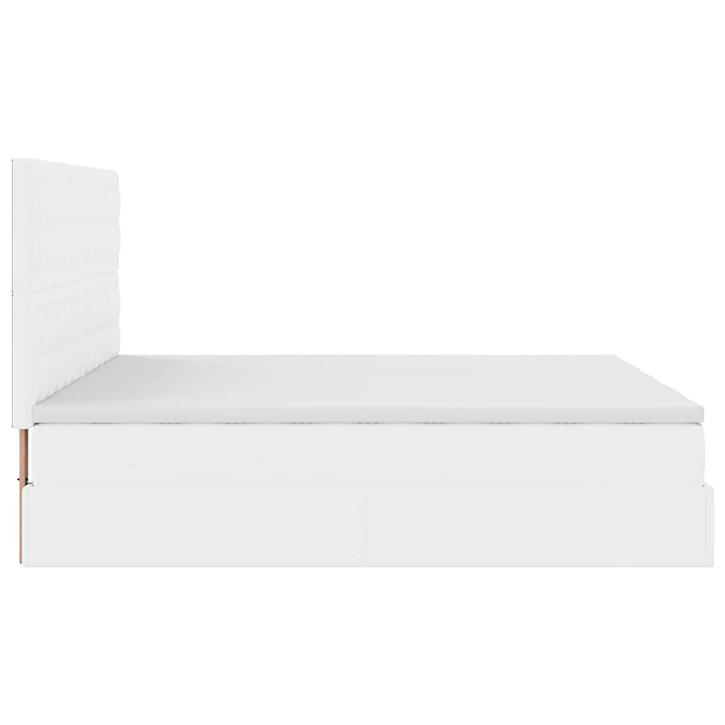 Otomanski krevet s madracima i LED 180x200 cm umjetna koža
