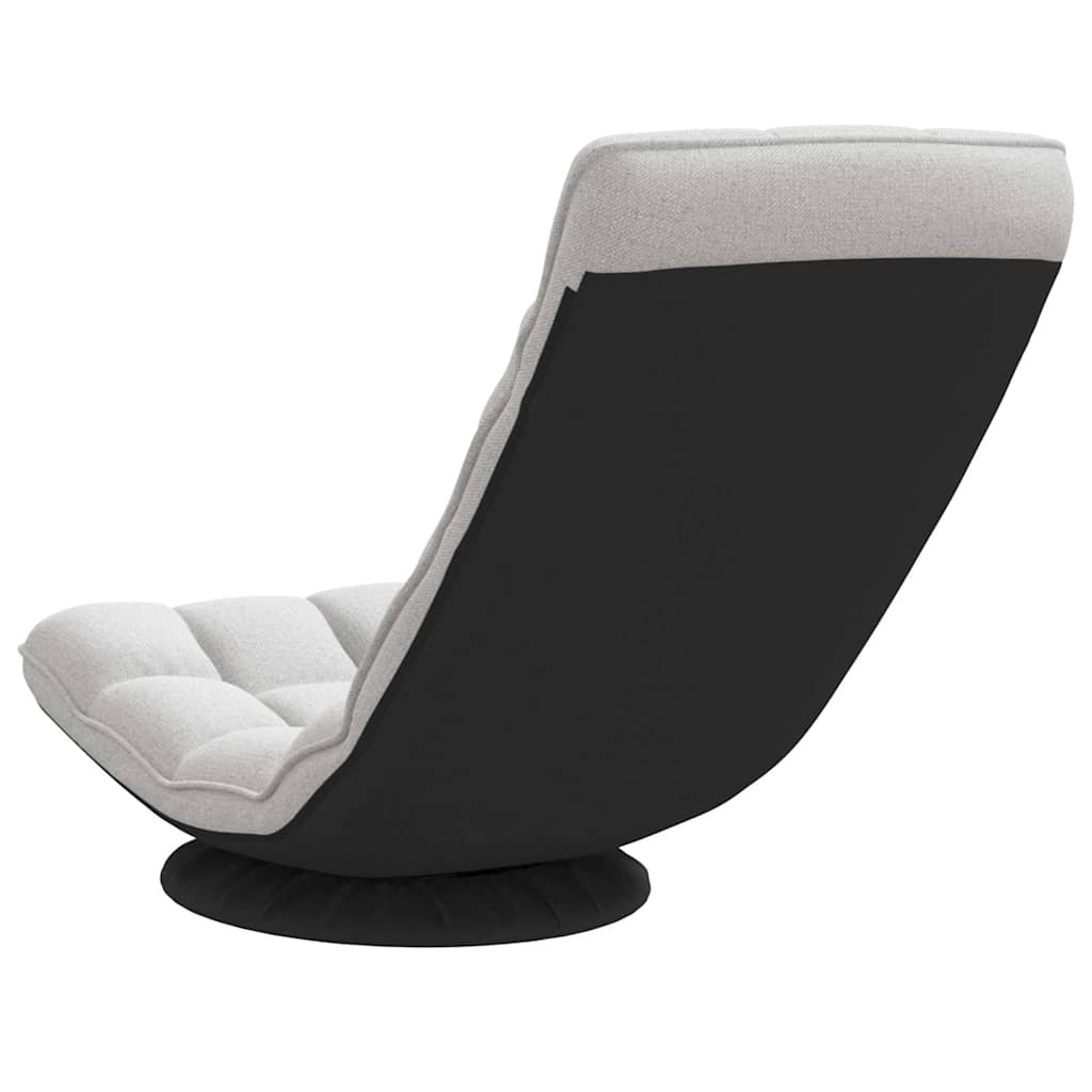 Okretna podna stolica sive boje 70x51x79 cm tkanina