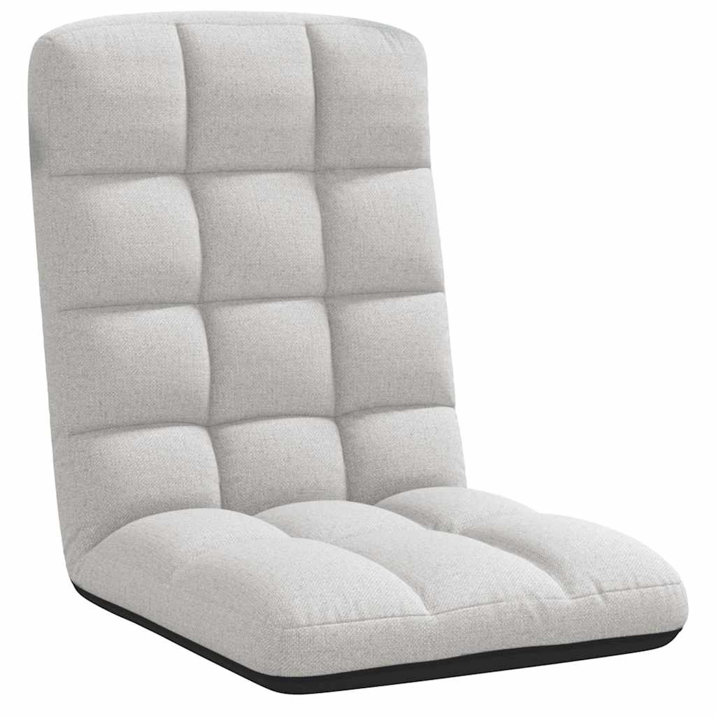 Sklopiva podna stolica sive boje 71x51x62 cm tkanina