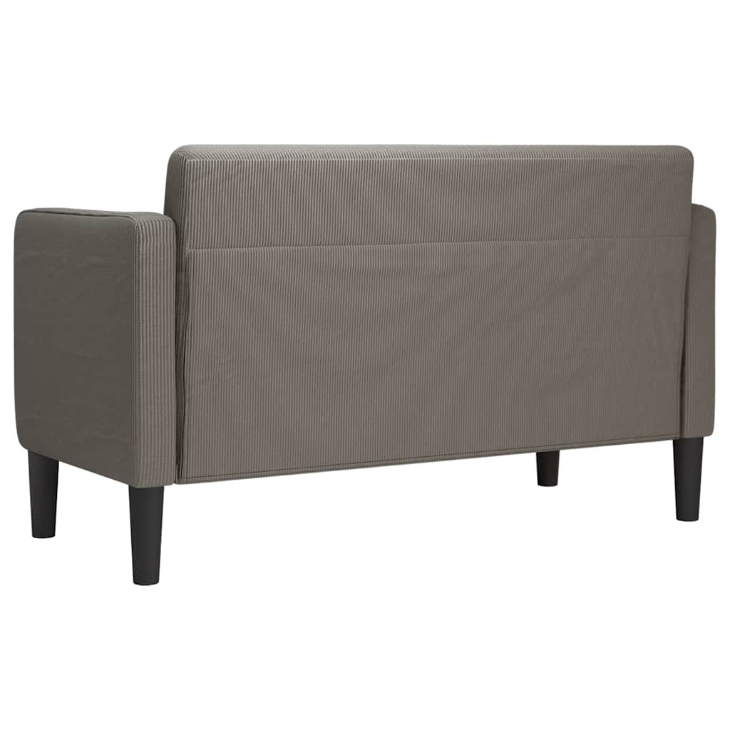 Dvosjed kauč svijetlosiva 109 cm samt tkanina