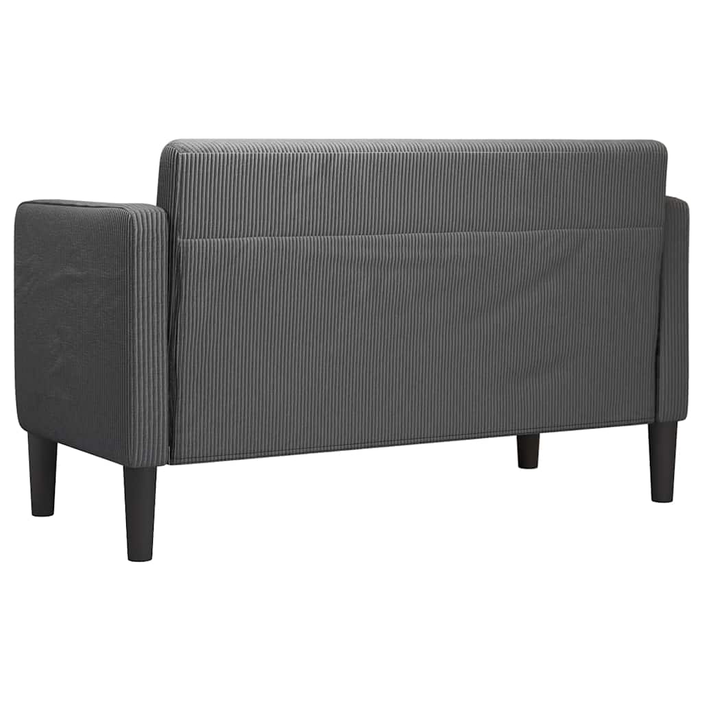 dvosjed tamno siva 109 cm samtana tkanina
