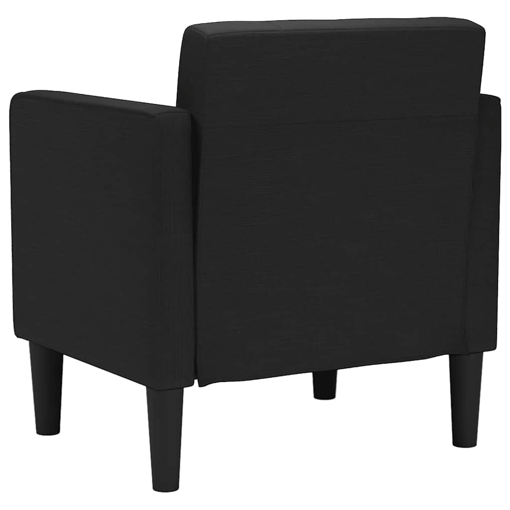Sofa s naslonima za ruke Crna 53 cm Tkanina